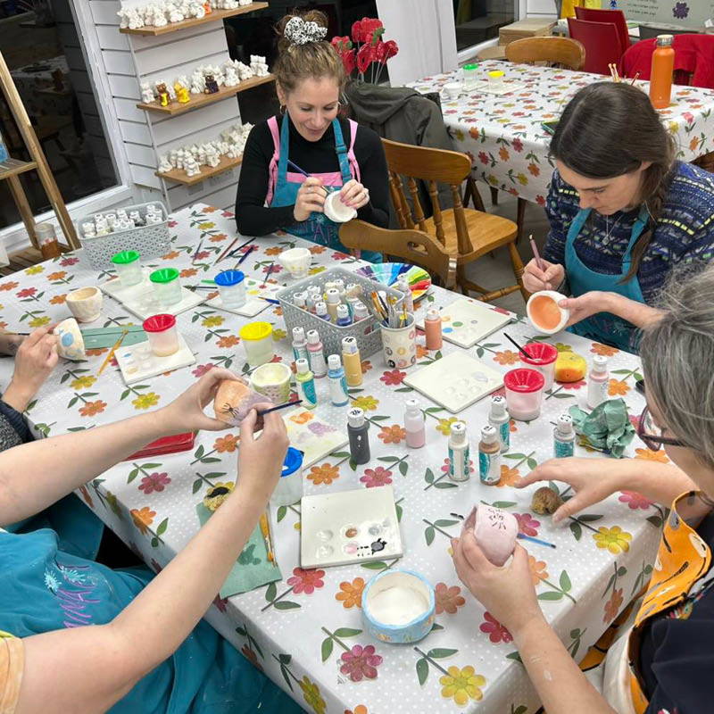 Adult pottery painting parties - Paint A Pot Place